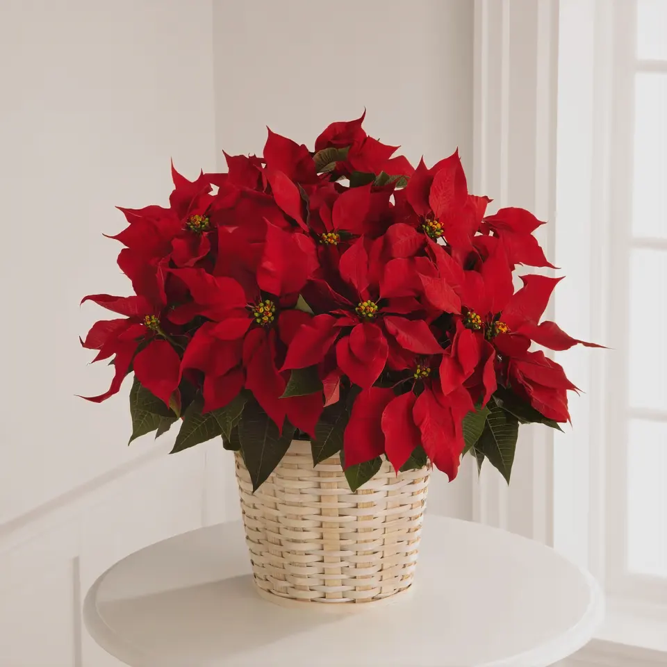 Red Poinsettia for Christmas
